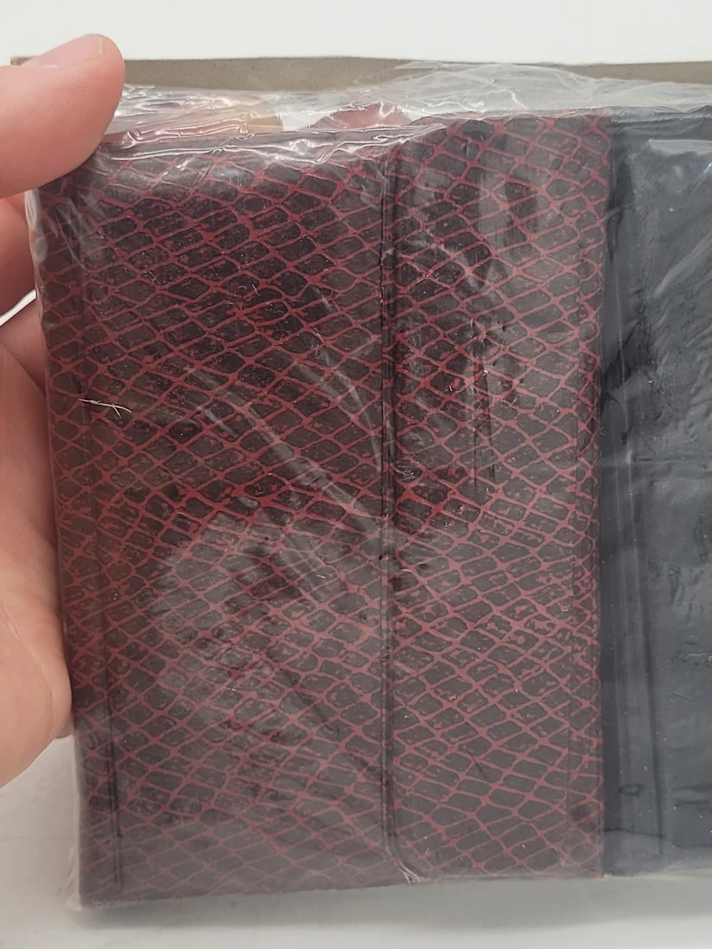 Mini Organizer Wallets - Black and Red Snake Print